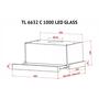 Вытяжка кухонная Perfelli TL 6632 C WH 1000 LED GLASS - 3