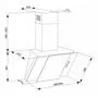 Вытяжка кухонная Eleyus Vesta A 1200 LED SMD 60 S BL (VestaA1200LEDSMD60SBL) - 5