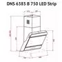 Вытяжка кухонная Perfelli DNS 6383 B 750 BL LED Strip - 5