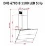 Вытяжка кухонная Perfelli DNS 6783 B 1100 BL LED Strip - 5