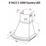 Вытяжка кухонная Perfelli K 9622 C IV 1000 COUNTRY LED - 10