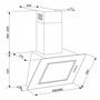 Вытяжка кухонная Eleyus Venera A 1200 LED SMD 90 BL (VeneraA1200LEDSMD90BL) - 7