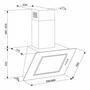 Вытяжка кухонная Eleyus Venera A 1200 LED SMD 90 BG (VeneraA1200LEDSMD90BG) - 6