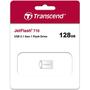 USB флеш накопитель Transcend 128GB JetFlash 710 Silver USB 3.0 (TS128GJF710S) - 3