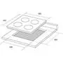 Варочная поверхность Borgio 6190-15 FFD white Glass - 2