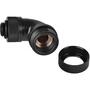 Фитинг для СВО ThermalTake Pacific G1/4 PETG Tube 90-Degree Compression 16mm OD - Black (CL-W097-CA00BL-A) - 1