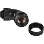 Фитинг для СВО ThermalTake Pacific G1/4 PETG Tube 90-Degree Compression 16mm OD - Black (CL-W097-CA00BL-A) - 1