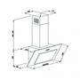 Вытяжка кухонная Eleyus VERTICAL 470 50 BL - 3