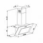 Вытяжка кухонная Eleyus VERTICAL 470 50 BL - 3