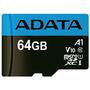 Карта памяти ADATA 64GB microSD class 10 UHS-I A1 Premier (AUSDX64GUICL10A1-RA1) - 1