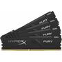 Модуль памяти для компьютера DDR4 128GB (4x32GB) 3200 MHz HyperX Fury Black Kingston Fury (ex.HyperX) (HX432C16FB3K4/128) - 1