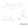 Вытяжка кухонная Kernau KBH 2090 W GLASS - 1