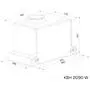 Вытяжка кухонная Kernau KBH 2090 W GLASS - 1