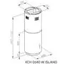 Вытяжка кухонная Kernau KCH 0140 W ISLAND - 1