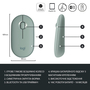 Мышка Logitech M350 Wireless Eucalyptus (910-005720) - 5
