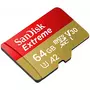 Карта памяти SanDisk 64GB microSDHC class 10 UHS-I A2 V30 Extreme (SDSQXA2-064G-GN6GN) - 1