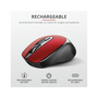 Мышка Trust Zaya Rechargeable Wireless Red (24019) - 9