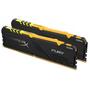 Модуль памяти для компьютера DDR4 32GB (2x16GB) 3200 MHz HyperX Fury RGB Kingston Fury (ex.HyperX) (HX432C16FB4AK2/32) - 1