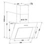 Вытяжка кухонная Pyramida NR 60 PK WHITE - 9
