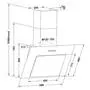 Вытяжка кухонная Pyramida NR 60 PK WHITE - 9
