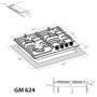 Варочная поверхность Weilor GM 624 WH - 3