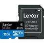 Карта памяти Lexar 32GB microSDHC class 10 UHS-I 633x (LSDMI32GBB633A) - 2