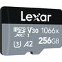 Карта памяти Lexar 256GB microSDXC class 10 UHS-I 1066x Silver (LMS1066256G-BNANG) - 1