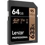 Карта памяти Lexar 64GB SDXC class 10 UHS-I U3 V30 633x Professional (LSD64GCB633) - 1