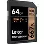 Карта памяти Lexar 64GB SDXC class 10 UHS-I U3 V30 667x Professional (LSD0667064G-BNNNG) - 1
