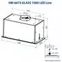 Вытяжка кухонная Minola HBI 6673 WH GLASS 1000 LED Line - 9
