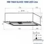 Вытяжка кухонная Minola HBI 7664 BL GLASS 1000 LED Line - 9