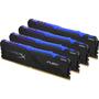 Модуль памяти для компьютера DDR4 128GB (4x32GB) 3200 MHz HyperX Fury RGB Kingston Fury (ex.HyperX) (HX432C16FB3AK4/128) - 1
