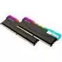 Модуль памяти для компьютера DDR4 16GB (2x8GB) 3200 MHz RGB X2 Series Black eXceleram (ERX2B416326AD) - 1