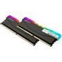 Модуль памяти для компьютера DDR4 16GB (2x8GB) 3000 MHz RGB X2 Series Black eXceleram (ERX2B416306AD) - 1