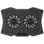 Подставка для ноутбука Omega Laptop COOLING PAD 2 fans BLACK [45425] (OMNCP2FB) - 5