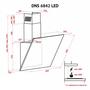 Вытяжка кухонная Perfelli DNS 6842 BL LED - 3