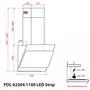 Вытяжка кухонная Weilor PDL 62304 BL 1100 LED Strip - 3