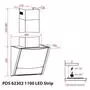 Вытяжка кухонная Weilor PDS 62302 BL 1100 LS Motion - 3