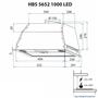 Вытяжка кухонная Minola HBS 5652 BL 1000 LED - 8