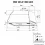Вытяжка кухонная Minola HBS 5652 BL 1000 LED - 8