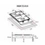 Варочная поверхность Perfelli HGM 31414 I - 8