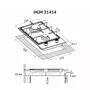 Варочная поверхность Perfelli HGM 31414 I - 8