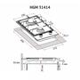 Варочная поверхность Perfelli HGM 31414 WH - 9