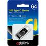USB флеш накопитель AddLink 64GB T65 Black USB 3.1/Type-C (ad64GBT65G3) - 2