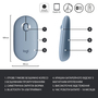 Мышка Logitech M350 Wireless Blue Grey (910-005719) - 5