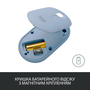 Мышка Logitech M350 Wireless Blue Grey (910-005719) - 6
