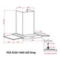 Вытяжка кухонная Weilor PGS 9230 IG 1000 LED Strip (PGS9230IG1000LEDStrip) - 8