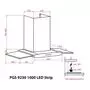 Вытяжка кухонная Weilor PGS 9230 IG 1000 LED Strip (PGS9230IG1000LEDStrip) - 8
