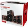 Акустическая система Trust Vigor 5.1 Surround Speaker System Brown (21786) - 4