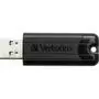 USB флеш накопитель Verbatim 128GB PinStripe Black USB 3.0 (49319) - 1